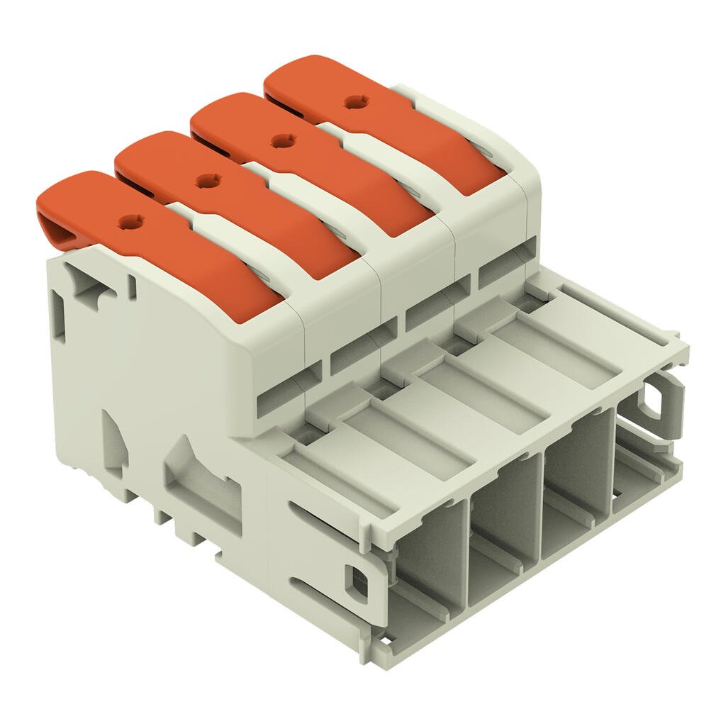 1 Conector Fêmea + Conector Macho Mcs 4 Pólos Wago Série 832